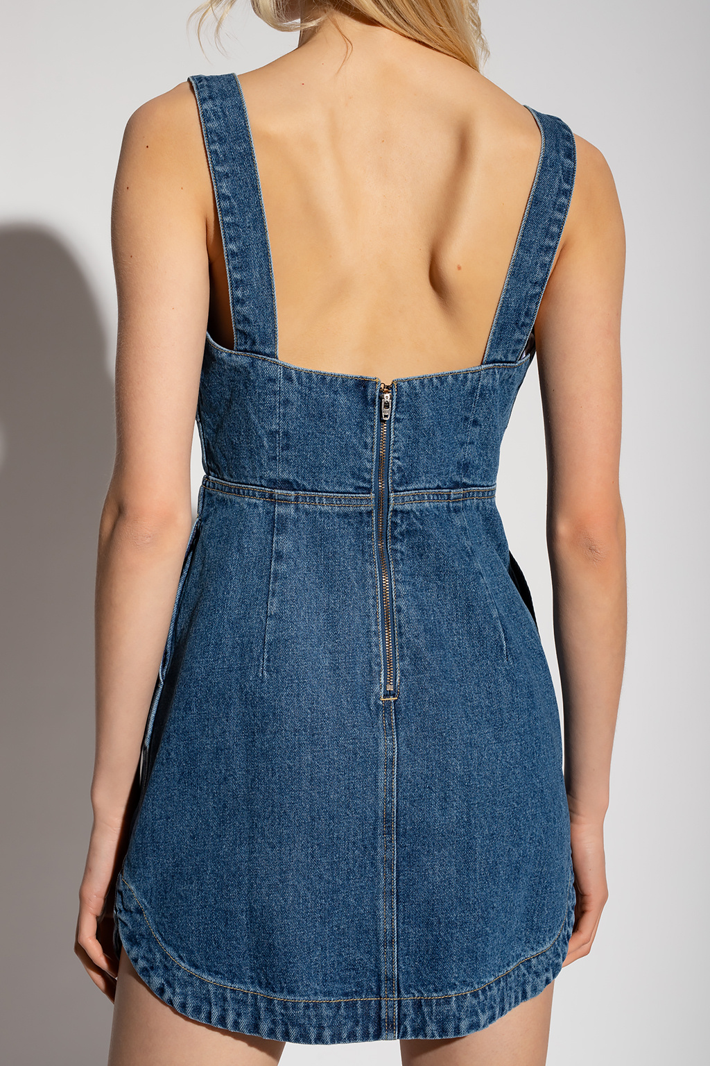 ワンピース SELF-PORTRAIT Woman Dress Blue PF25034MBL BLUE Sleeveless denim dress Self Portrait - SchaferandweinerShops